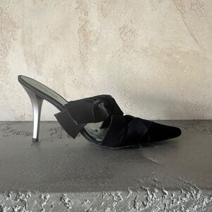 Paco Gil Black Satin heels